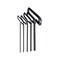 Eklind Eklind 2.5 - 6 mm Metric T-Handle T-Handle Hex Key 5 pc 35165 - alternate 1